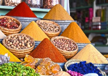 Kruiden op markt Marrakech